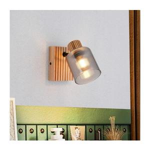 Brilagi - Nástěnné bodové svítidlo HYGGE 1xE14/15W/230V kaučukovník/kouřová BRI438 obraz