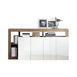 MC Akcent Komoda LENOR bílá/dub 209030-08MR obraz