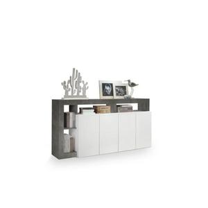 MC Akcent Komoda LENOR bílá/antracit 209030-08OX obraz