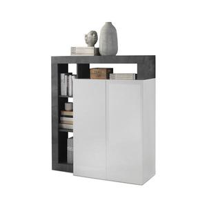 MC Akcent Komoda LENOR bílá/antracit 209030-04OX obraz