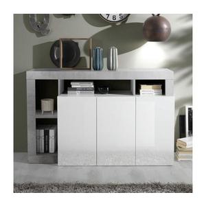 MC Akcent Komoda LENOR bílá/šedá beton 209030-05CE obraz