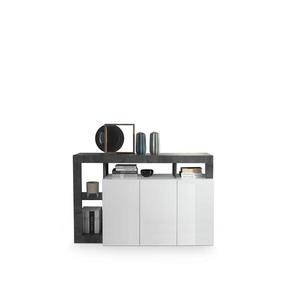 MC Akcent Komoda LENOR bílá/antracit 209030-05OX obraz