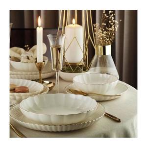 Jídelní sada 27 ks bílá/zlatá/porcelán 719KTP9867 obraz