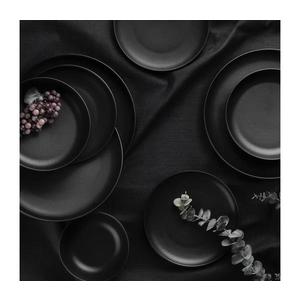 Jídelní sada 24 ks černá/porcelán 710KTP3369 obraz