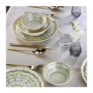 Jídelní sada 12 ks pestrobarevná/porcelán 430KSV8965 obraz