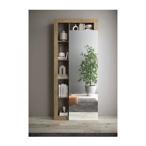 MC Akcent Šatní skříň LENOR 91x209 cm bílá/světlý dub 409030-40K obraz