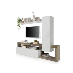 MC Akcent Obývací stěna LENOR bílá/javor 759030P obraz