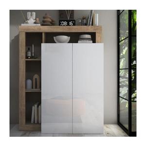 MC Akcent Skříň LENOR bílá/světlý dub 409030-44K obraz