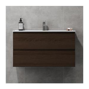 BATH DELUXE Koupelnová skříňka s umyvadlem HENRY 91 cm ořech BT0124+BT0128 obraz