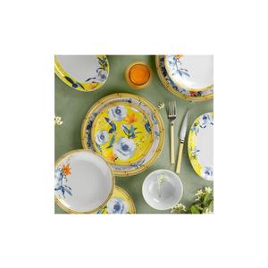 Jídelní sada 50 ks žlutá/modrá/porcelán 973BRS2701 obraz