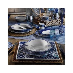 Jídelní sada 24 ks modrá/porcelán 710KTP2711 obraz