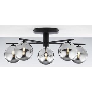 Jupiter 2048 - Přisazený lustr PRATO 5xG9/14W/230V černá/kouřová šedá 2048 obraz
