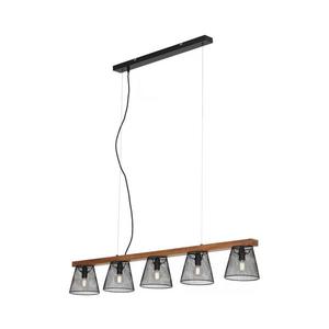 Briloner 4077-055 - Lustr na lanku WOOD & STYLE 5xE14/25W/230V 4077-055 obraz
