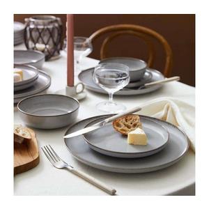 Jídelní sada 24 ks šedá/porcelán 710KTP4514 obraz