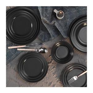 Jídelní sada 24 ks černá/porcelán 710KTP2979 obraz