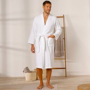 Jednobarevný župan z buklé froté zn. Colombine® s kimonovým límcem obraz