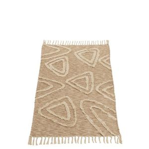 Béžový bavlněný kobereček Ulla s třásněmi - 105*61 cm 33999 obraz