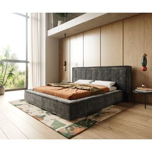 Čalouněná postel Filikos 180x200 cm žinylka antracitová obraz