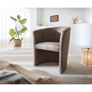 Křeslo Pieder vintage taupe čalouněné vintage vzhled obraz