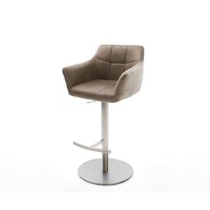 Barová židle Yulo-Flex vintage taupe otočná výškově obraz