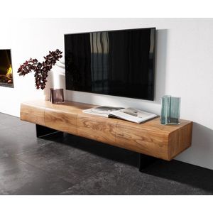 Lowboard New Live-Edge 175 cm přírodní akácie 4 dvířka obraz