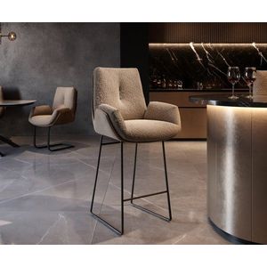 Jídelní židle Clea-Flex tenká podnož kovová černá mix materiálů obraz