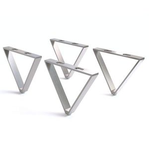 Podnož ve tvaru V 15 cm z nerezové oceli (sada 4 kusů) Tvar V obraz