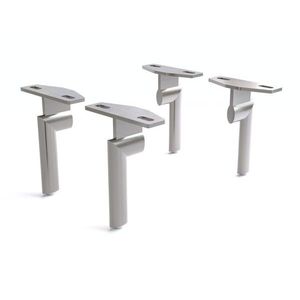 Podnož oválná 15 cm z nerezové oceli (sada 4 kusů) obraz