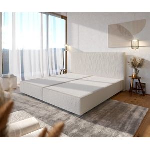 Boxspring postel Dream-Well 200x200 cm bouclé obraz