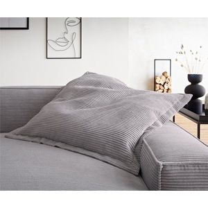 Polštář Sirpio 85x85 cm manšestr stříbrně šedá obraz