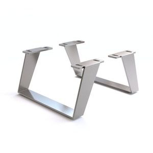 Šikmá podnož 15 cm z nerezové oceli pro TV stolky (sada 2 kusů) obraz