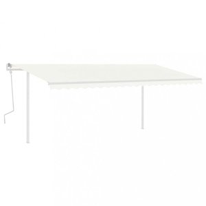 Ručně zatahovací markýza se sloupky 400x300 cm Dekorhome obraz