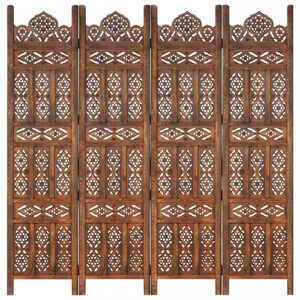 Dřevěný paraván 4dílný Dekorhome obraz