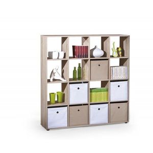 Regál LUINI 16 dub sonoma Halmar obraz