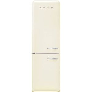 Smeg Lednice s mrazákem dole 50´s Retro Style, FAB32L, 234l/97l, levostranné otv., 196x6, krémová FAB32LCR6 obraz
