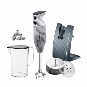 Bamix Tyčový mixér Swissline 200 W, typ C, Design Edition, White Marble 1002.507 obraz