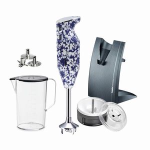 Bamix Tyčový mixér Swissline 200 W, typ C, Design Edition, Porcelain blue-white 1002.512 obraz