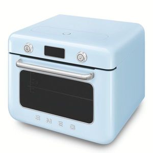 Smeg Stolní kombinovaná parní trouba, 30l, pastelově modrá COF01PBEU obraz