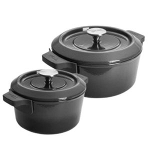 Woll Sada 2 litinových hrnců Ø 20 cm a Ø 24 cm, Iron, šedá PB-CI-SET-0004-020 obraz