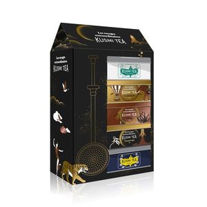 Kusmi Tea Dárkový vánoční set 2025, 5 čajových miniatur se sítkem, 101g 21322A1151 obraz