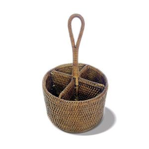 Sambonet Stojan na příbory, kolekce Radici, Ø 20 cm, výška 13 cm, medově hnědá 58237-20 obraz