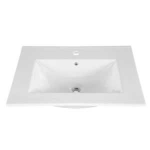 ArtCom Keramické umyvadlo CFP LAVA 60D | bílý lesk 60 cm obraz