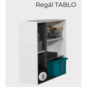 Meblar Regál TABLO TA12 B Barva: Grafit/enigma obraz