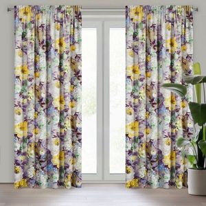 ArtFir Závěs AMELIE P | béžová/žlutá 140 x 270 cm obraz