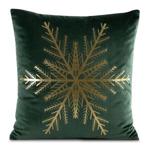 ArtFir Vánoční povlečení na polštář JOY 3A | zelená/šampaň 45 x 45 cm obraz