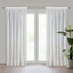 ArtFir Záclona MELIA P | bílá/šampaň 140 x 270 cm obraz