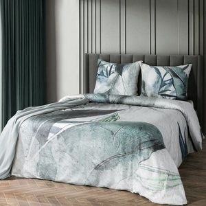 ArtFir Povlečení na dvojlůžko ARTIST | světle šedá/mátová 160 x 200 cm obraz