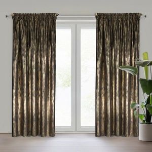 ArtFir Závěs EMILA P | černá/šampaň 140 x 270 cm obraz