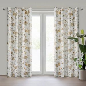 ArtFir Zatemňovací závěs NELIA K | béžová/zlatá 140 x 250 cm obraz