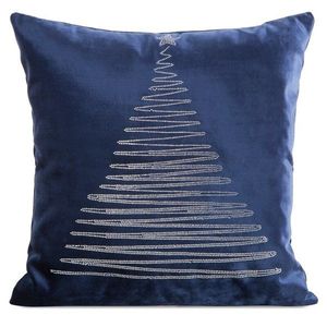 ArtFir Vánoční povlečení na polštář ROYAL 3 | modrá 45 x 45 cm obraz